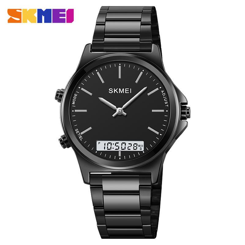 

Мужские часы с двойным механизмом, многофункциональные водонепроницаемые электронные часы, светящиеся электронные часы с двойным дисплеем