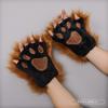 Source Handmade Plush Olita Animal Ears Animal Claws Accessories Soft Cute Girl Cat Lady Cat Claws Half Finger Gloves