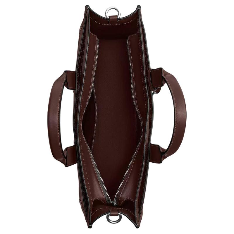 COACH WesleySignature 41 Finished Classic Presbyopia Print Design Tote Bag Tote Bag Shopping Bag Coated Canvas and Leather Handbag Large Men's Brown
