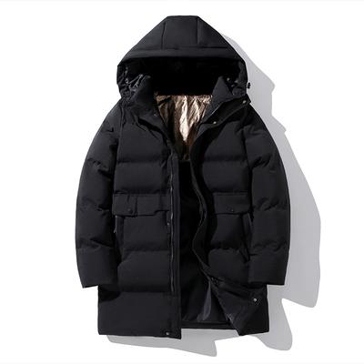 Casaco Longo de Algodão Masculino Inverno Solto Tamanho Plus Casaco de Algodão, Grande Edredom de Algodão, Jaqueta de Algodão para Aquecimento
