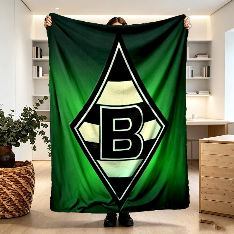 Borussia Monchengladbach Print Blanket - Soft & Comfortable, for Bedroom, Travel, Sofa, Home Decoration - Birthday Christmas Gift for Friend