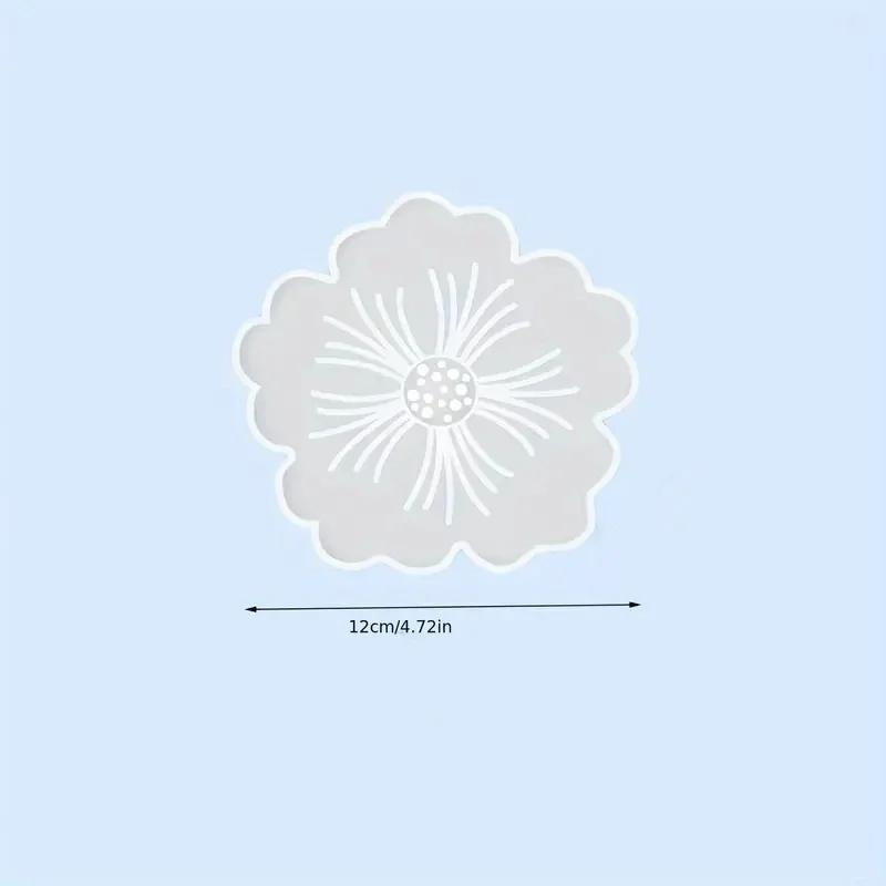 

2Pcs Flower Silicone Coaster MoldsResin Molds Agate Silicone Coaster Cup Mat Molds for Resin Casting DIY Craft Home Decoration