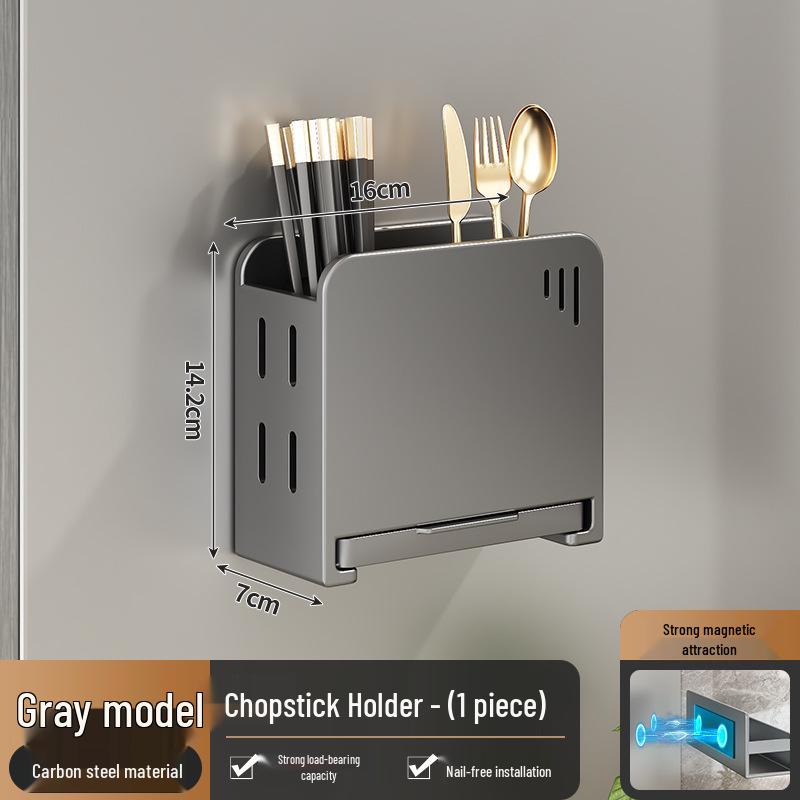 Magnetic Wall-mounted Kitchen Storage & Spice Rack