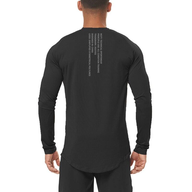 Do The Work Kompresní Pánské Podzimní Posilovna Sport Kulturistika Fitness Streetwear Rychleschnoucí Přiléhavé Módní Prodyšné Tričko s O-výstřihem