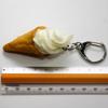 Food Sample Keychain Vanilla Soft Serve Ice Cream - (133OK)