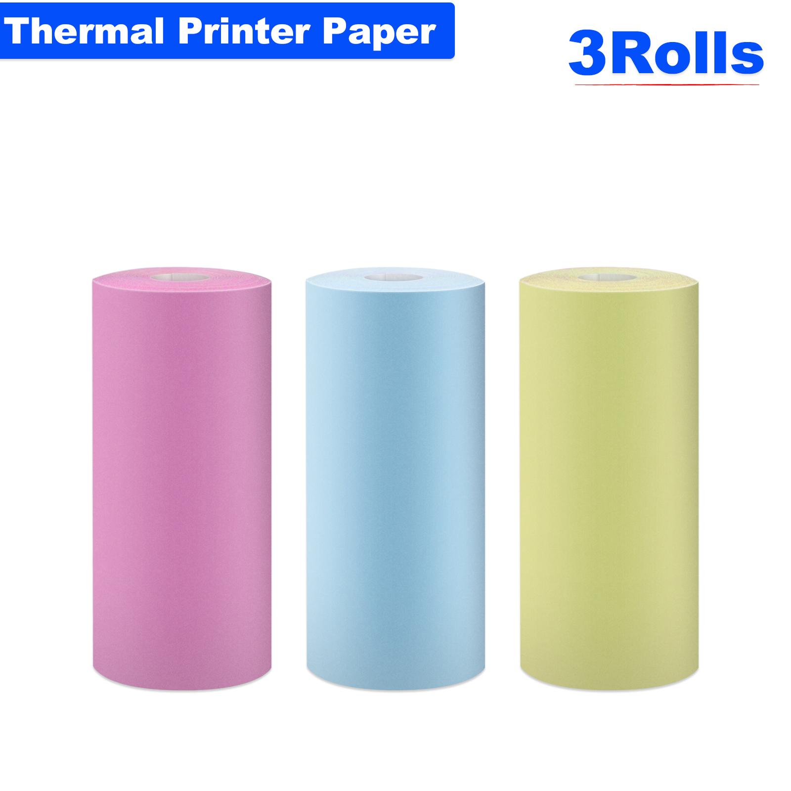 

5Rolls Thermal Printer Paper 57x25mm Universal MiNi Printing Self-adhesive Label Sticker For Mini Printer Paper Kids Camera