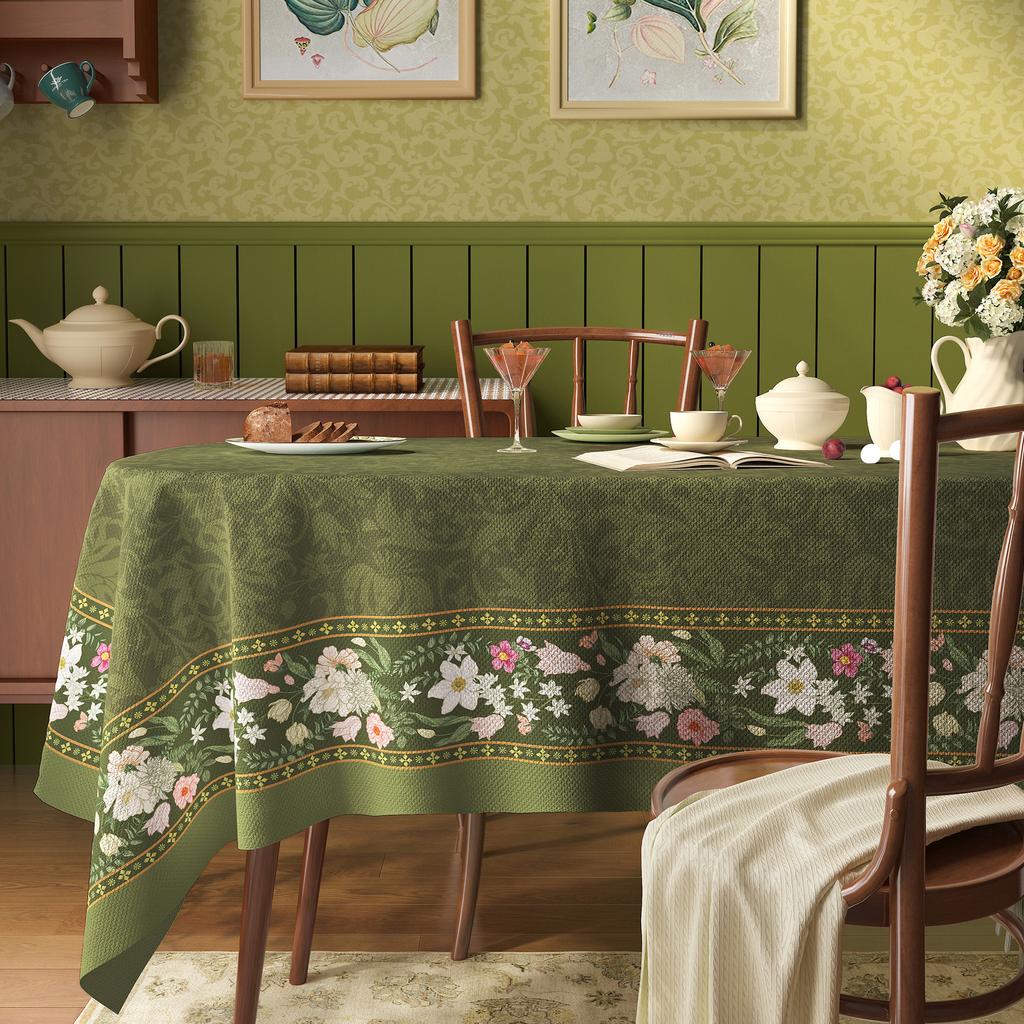 Tablecloth Waterproof, Oil-Proof, Leave-In And Anti-Ironing Table Cloth Light Luxury High-End Pvc Coffee Table Tablecloth Table Mat