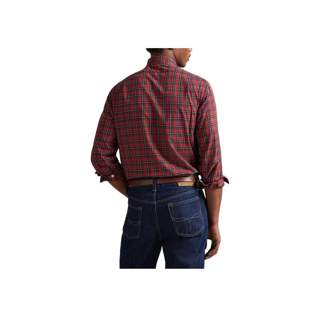 Polo Ralph Lauren Plaid Cotton Long Sleeve Shirt Men Shirts 710P01445-001