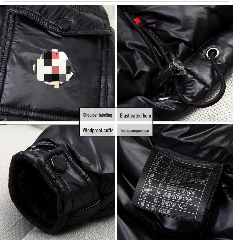 2025 Mengjia Unisex Glänzende Daunenjacke, Winter Warm, Verdickt für Paare