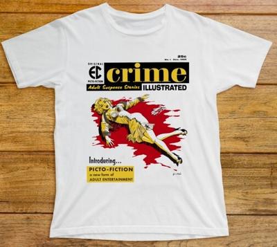 Crime Illustrated T-Shirt 606 Magazin Comic 1950er Jahre Suspense Fiktion Joe Orlando