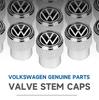 Für VOLKSWAGEN 4 Stück Auto Rad Reifen Ventilkappen Ventilschaft Auto Styling Für Volkwagen VW R-line GTI UPi Golf 7 Golf 8 Passat Jetta Toura