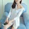 Women's BF Style Mid-Length White Shirt - Spring/Summer 2025 Collection