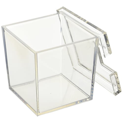 Square Gari Holder, Transparent (Tongs Sold Separately), Acrylic Resin