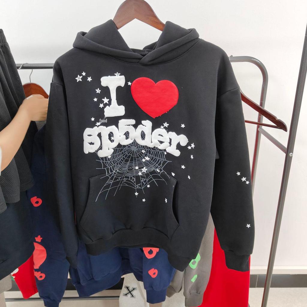 Wysokiej jakości bluza z kapturem SP5DER 450G, ciężka, aksamitna - Popularna w Europie i Ameryce