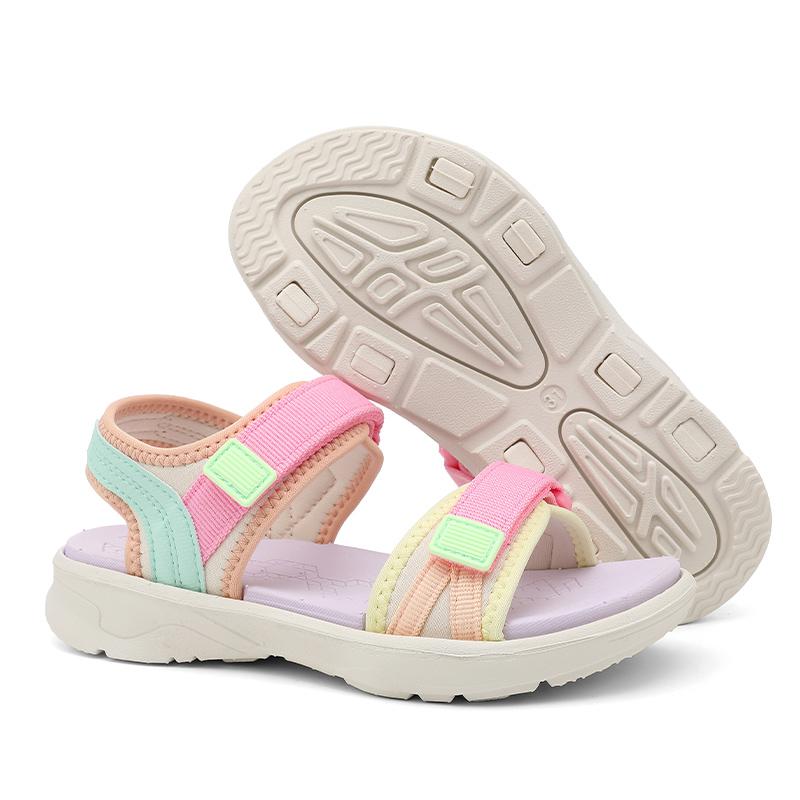 Children Casual Flat Sandals For Boys Girls Summer Beach Shoes Breathable Open Toe Non-Slip Outdoor Kids Walking Sandials