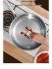 Premium Titanium Non-stick Hammered Frying Pan with Steel Layer, Ideal for Steaks, Flat-Bottomed Design
