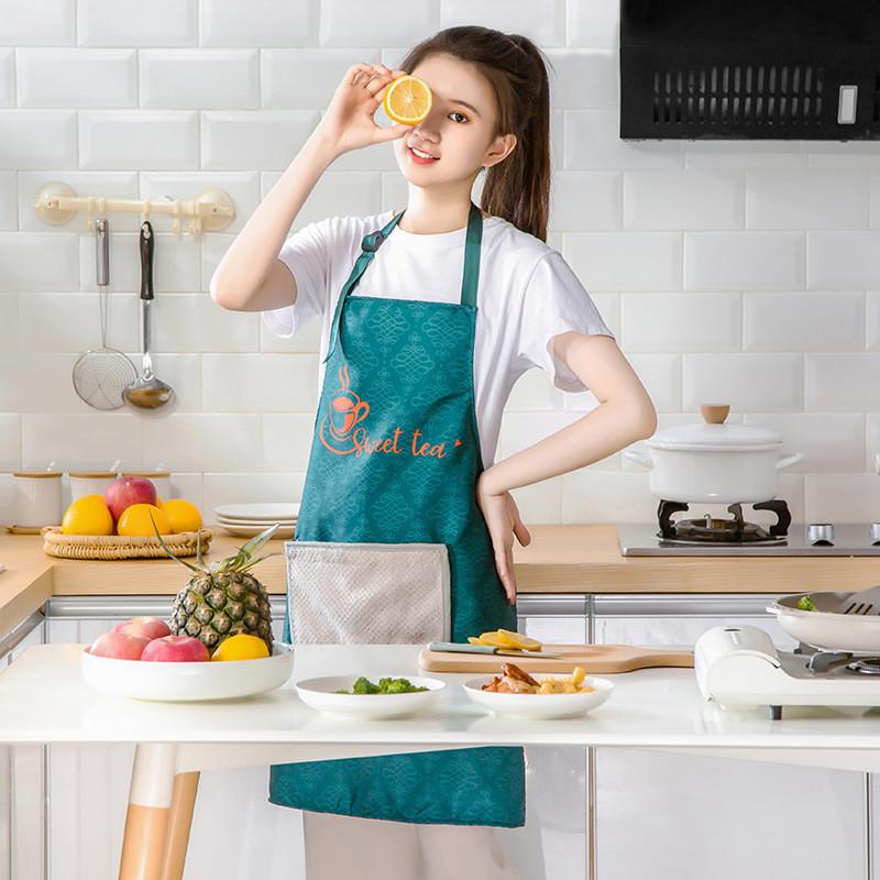 Apron Oil Proof Wastewater Catering Work Clothes Home Furnishings Kids Adults
