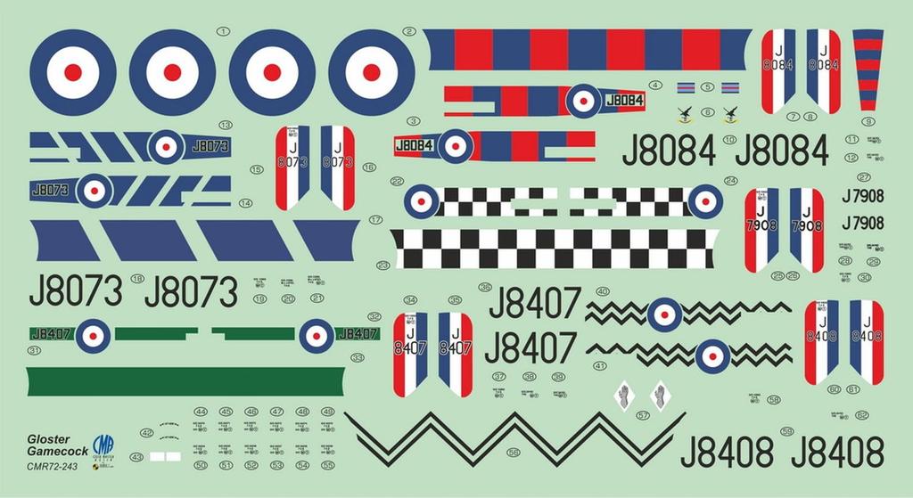Czech Master Resin Brytyjski Gloucester Gamecock Zestaw Żywiczny (CMR) 1/72 Mk.I CMR72-243 (Samolot)