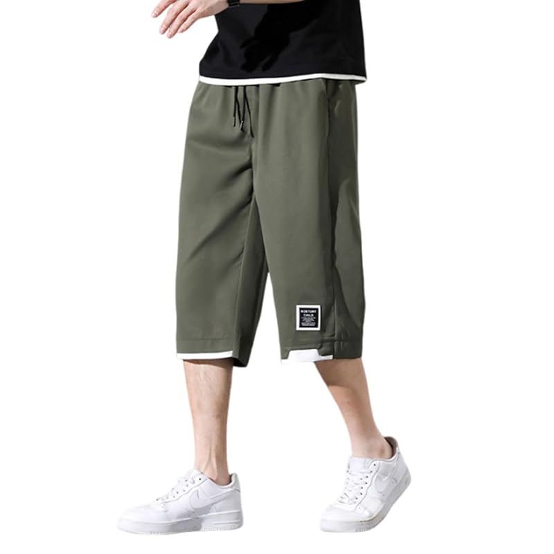 

[CNYA] half pants men s 3/4 length shorts summer shorts shorts big size pants sports Cool touch sensation pants cropped pants cargo pants wide pants