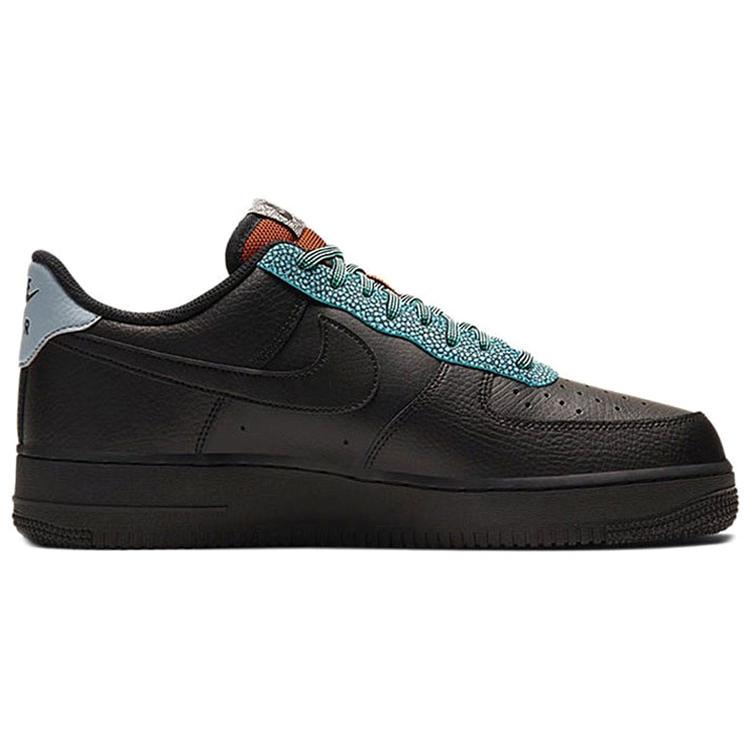New Nike Air Force 1 Low '07 LV8 Black Obsidian Mist Orange CK4363-001