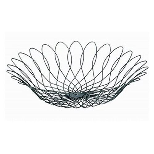 Wire Basket for Bread Display, Black, Approx. 35 x H7.5cm, 55-78BK