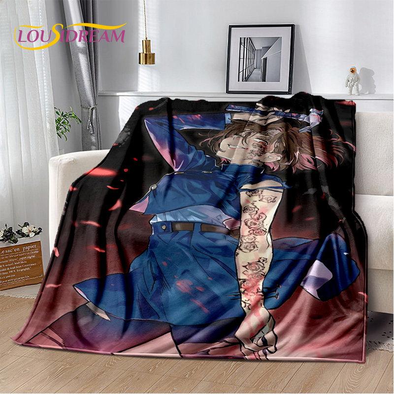 Jujutsu Kaisen Anime Cartoon Soft Plush Blanket,Flannel Blanket Throw Blanket for Living Room Bedroom Bed Sofa Picnic Cover Kids
