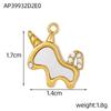 CARLIDANA Fashion Jewelry Pendant Stainless Steel Charm Square Round Heart Love White Shell Pendants for Jewelry Making DIY