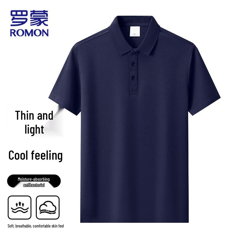 ROMON Men s Ice-Cool Short-Sleeve Polo Shirt 3XL