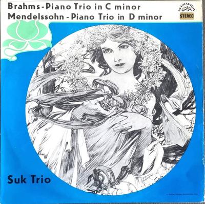LP Record JOHANNES BRAHMS / FELIX MENDELSSOHN - Piano Trio In C Minor / Piano Trio  SUAST50815 Supraphon 1968 Czechoslov Classical Used