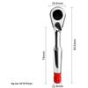 Compact 1/4" Dual-Action 72-Tooth Ratchet Wrench with Quick Release Hex Socket for Fast Repairs