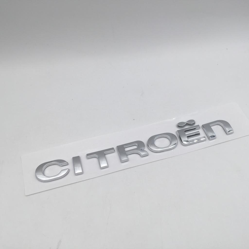 1 pezzo ABS 3D per Lettere Auto Citroen Emblema Cofano Anteriore Adesivo Cofano Badge Baule Posteriore Decalcomania Styling Accessori Auto