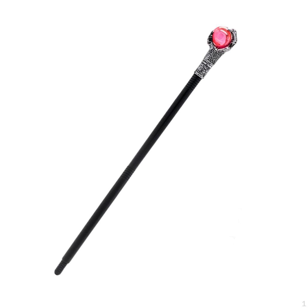 Halloween Costume Walking Cane for Festivals Stage Performance Show Birthday Red Color Ball