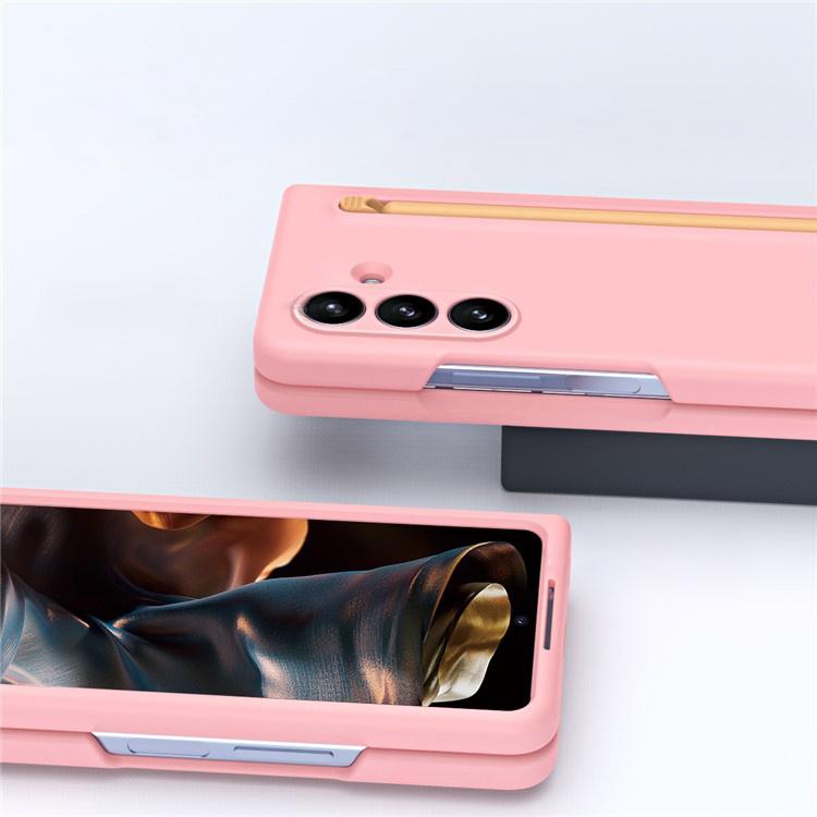 Case with glass and stylus for Samsung Galaxy Z Fold7 - pink