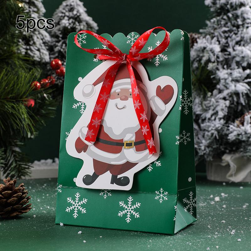 5pcs Boîte de bonbons de Noël Joyeux Noël Décorations pour la