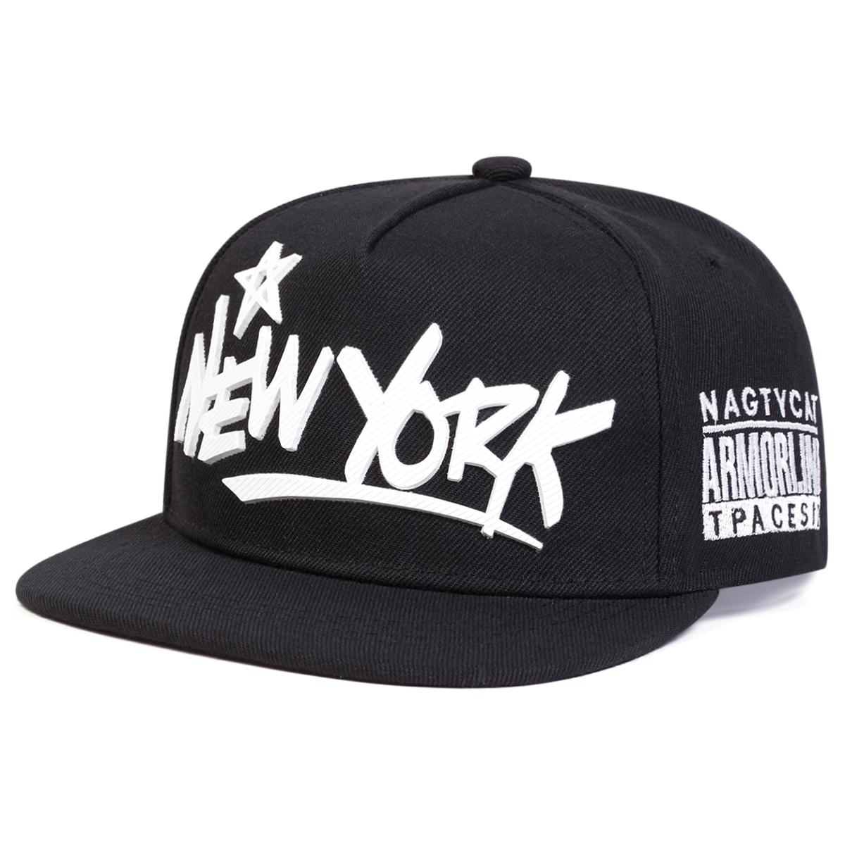 

Унисекс NEW YOR Letter Print Hip-hop Hats Fashion Spring Autumn Outdoor Регулируемые повседневные бейсболки Солнцезащитная шляпа чёрный