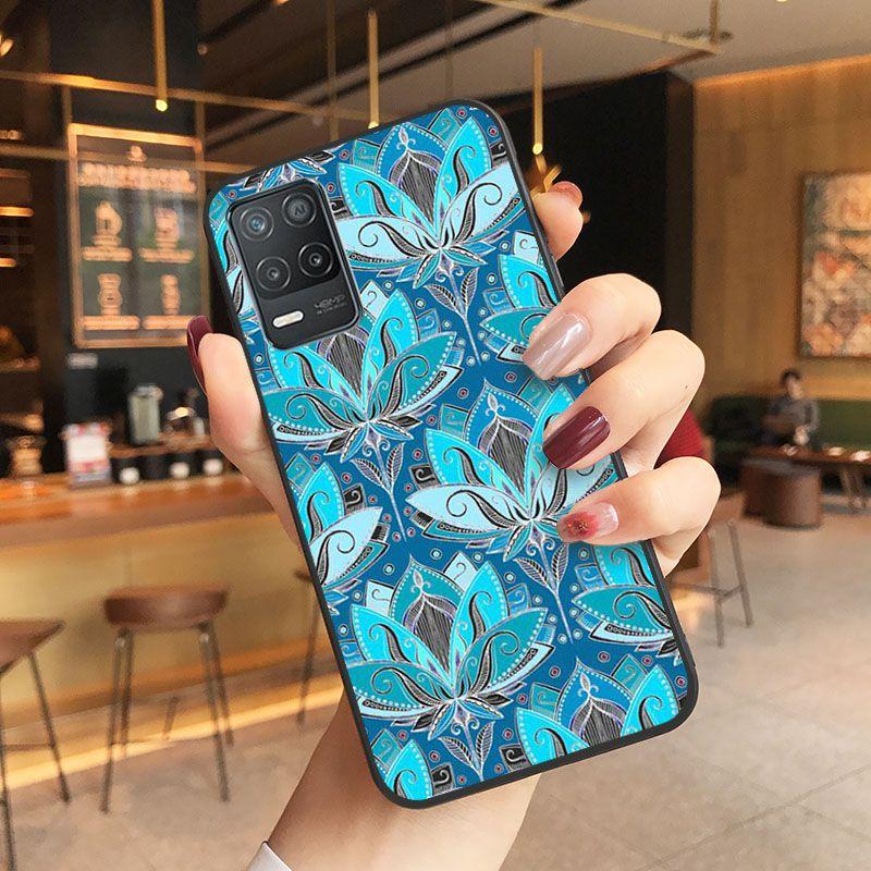 

Мягкий чехол с цветами лотоса для oppo Realme 8Pro 6PRO 6i 7pro 9i 9pro C11 C21Y C21 C25Y C25S C3 Q3S XT, чехол Realme 7PRO