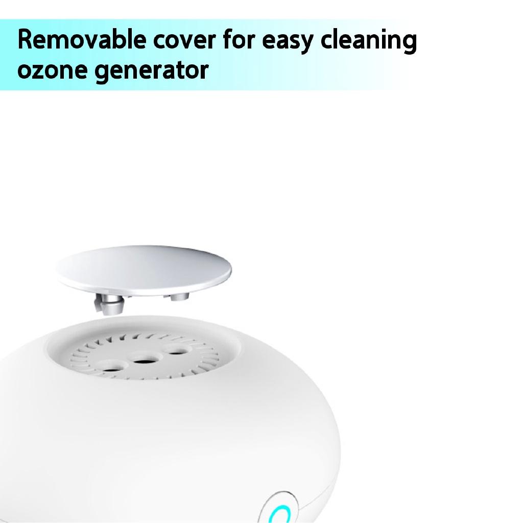 0.4W Mini Ozone Generator Deodorizer Air Purifier USB Rechargeable Fridge Purifier Portable Air Small Space Clear Odor