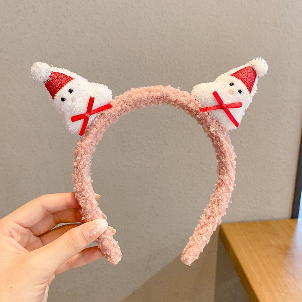 Portable Cute Christmas Hair Hoop Simple Sweet Festival Hair Accessories Fashion Cartoon Hairpin Girl