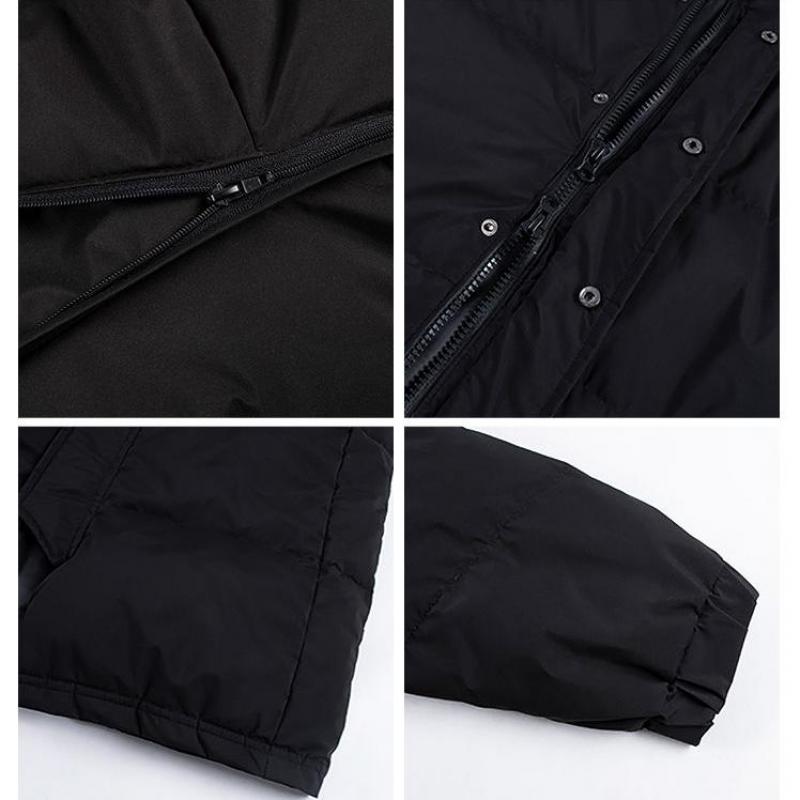 Zimní módní péřová vycpaná bunda pro ženy Dlouhý tlustý svrchní kabát s bundou s kapucí