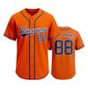 Camiseta de Béisbol Personalizable para Hombres y Mujeres Botones Delanteros Manga Corta Camiseta Deportiva Nombre del Equipo y Número Impresos Disponibles