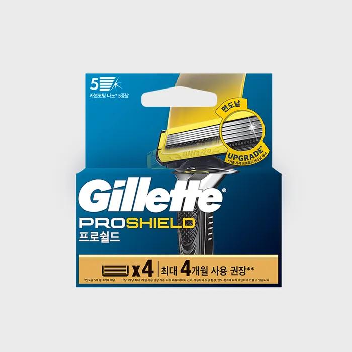 Gillette 2024 Proshield Yellow Razor Blades 4 Pack