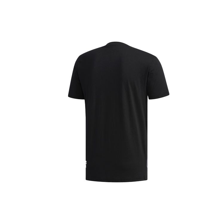 Adidas Round Neck Logo Short Sleeve T-Shirt Men Tops Black DW8168