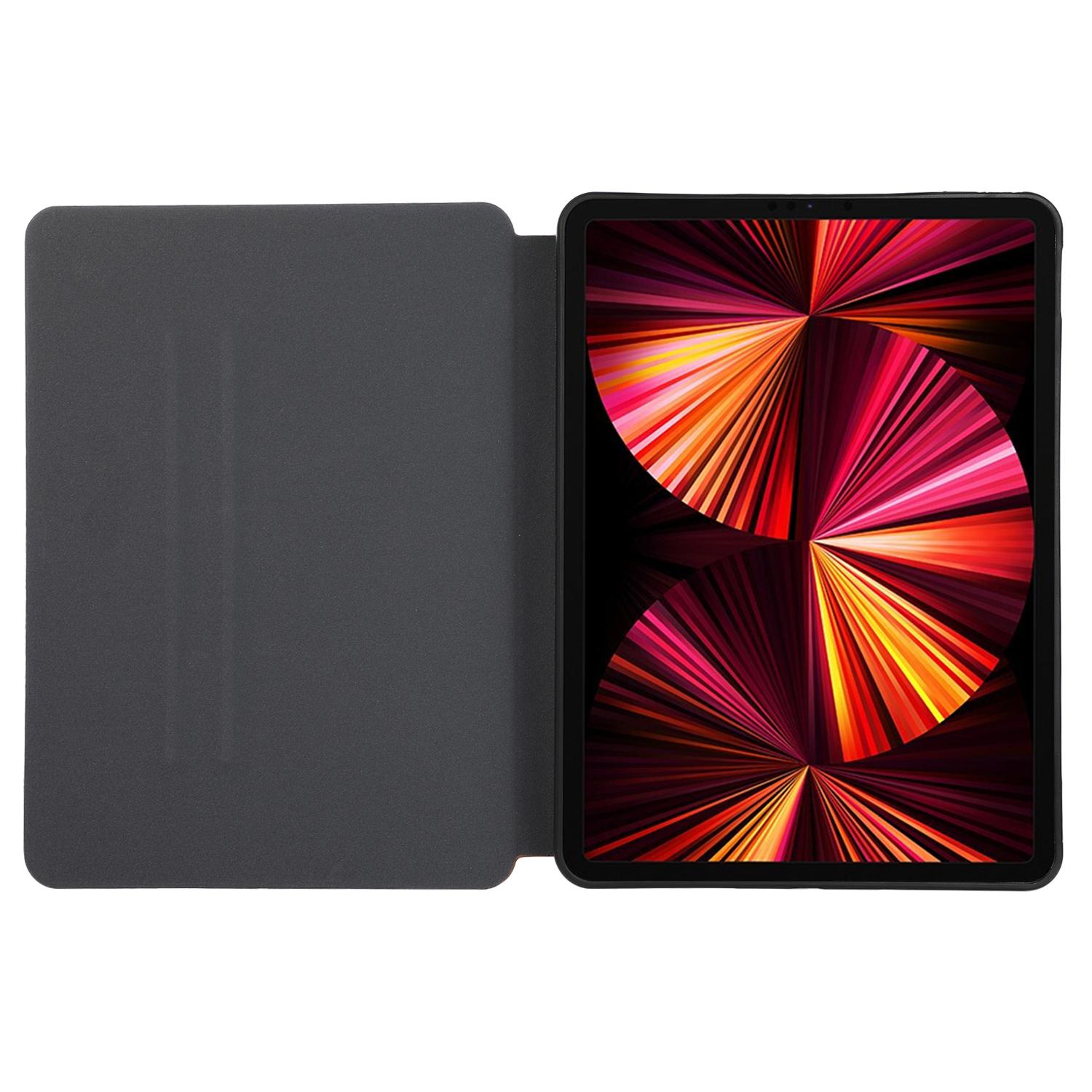 

For iPad Air 11 (2025)/(2024)/Pro 11 (2020)/(2021)/(2022)/Air (2022)/(2020) Auto Wake/Sleep PU Leather Tablet Cover with Stand Black