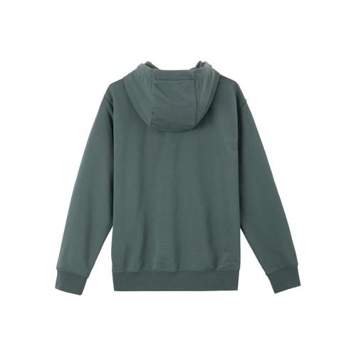 Nike logo print hooded long-sleeve sweatshirt for men in green
