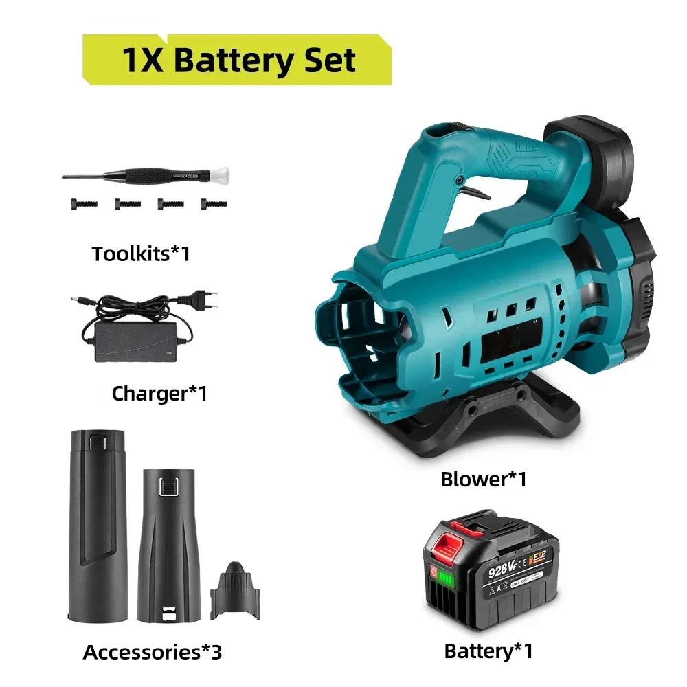 18500RPM Speed Adjustable Efficient Leaf Snow Dust Cleaning Blower Tool Cordless Portable Electric Air Blower