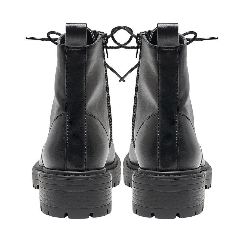 Bottines similcuir fermeture éclair à lacets femme ONLY