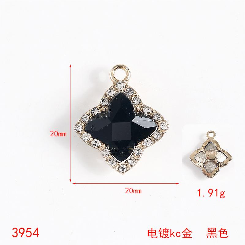 Taoxin Crystal Gemstone Pendant Electroplating Simple Fashion Jewelry Accessories DIY Necklace Pendant Alloy Jewelry