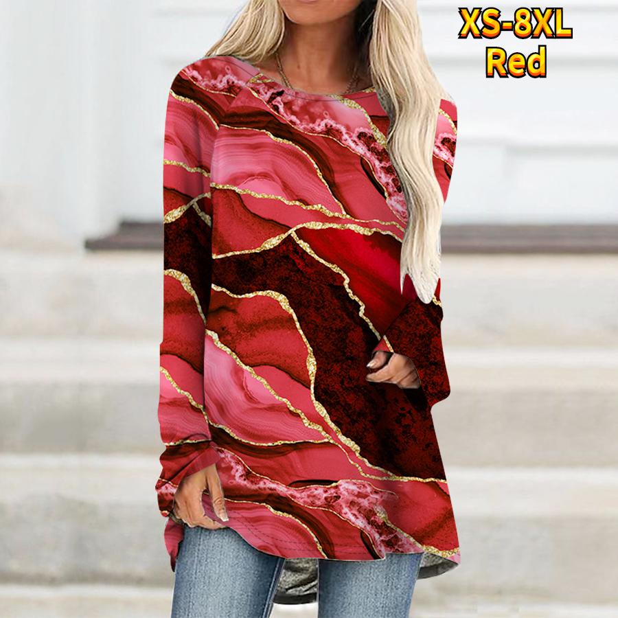 Женская футболка с абстрактным рисунком в полоску Футболки с принтом Женская модная — фото 6