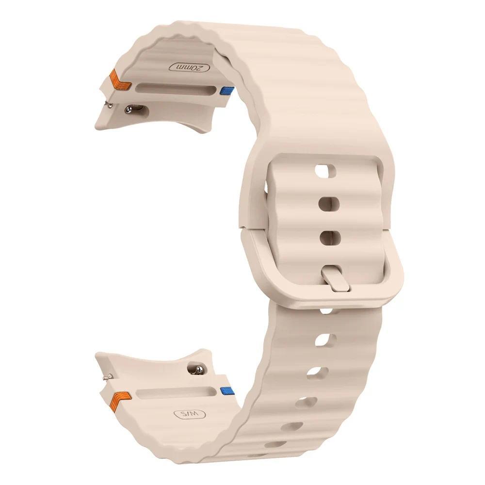 Oryginalny Silikonowy Pasek Do Samsung Galaxy Watch 7/FE/5 Pro Watch 6/4 Classic 44mm 40mm Bransoleta Pasek Correa Galaxy Watch 7 Pasek