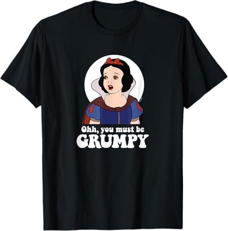 Snow White Ooh You Must Be Grumpy Black TShirt S